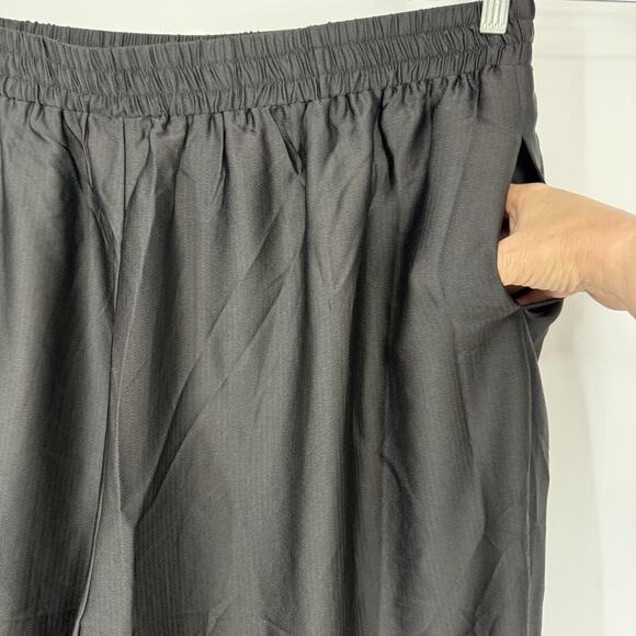 City Chic NEW Silky Pull on Jogger Pants Plus size 24 XXL Black elastic Waist - Picture 6 of 12